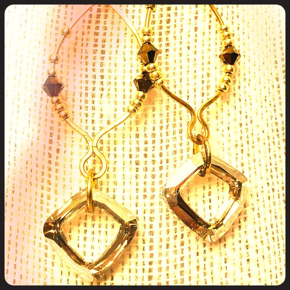 Swarovski Accent Drop Earrings
